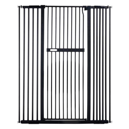 55.1" Extra Tall Pet Gate, 29.9-44.4" Wide Dog Gates for Doorways & Stairs, Metal Auto Close Cat Gate, Pressure Mounted Dog Gate, NO Tools Needed NO Drilling