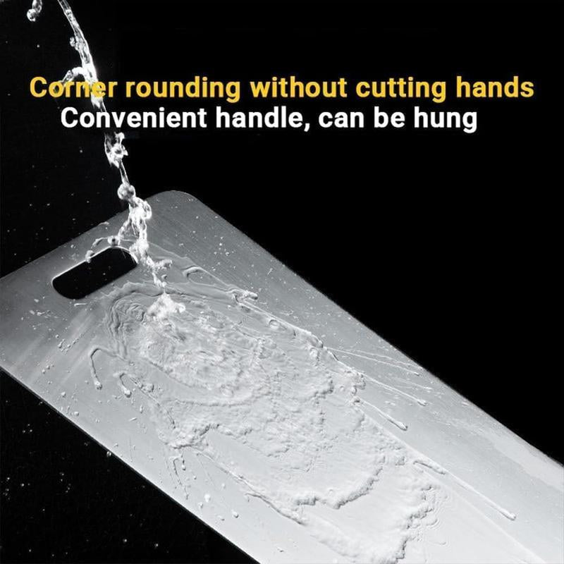 Titanium Cutting Board - 100% Pure Titanium Cutting Boards for Kitchen - Cutting Edge Hygiene & Durability, 1 Pack Double Sided Medical-Grade Titanium Cutting Mat, Easy to Clean (12"L X 9"W)Rdrd Kesefunm Titanium Cutting Board