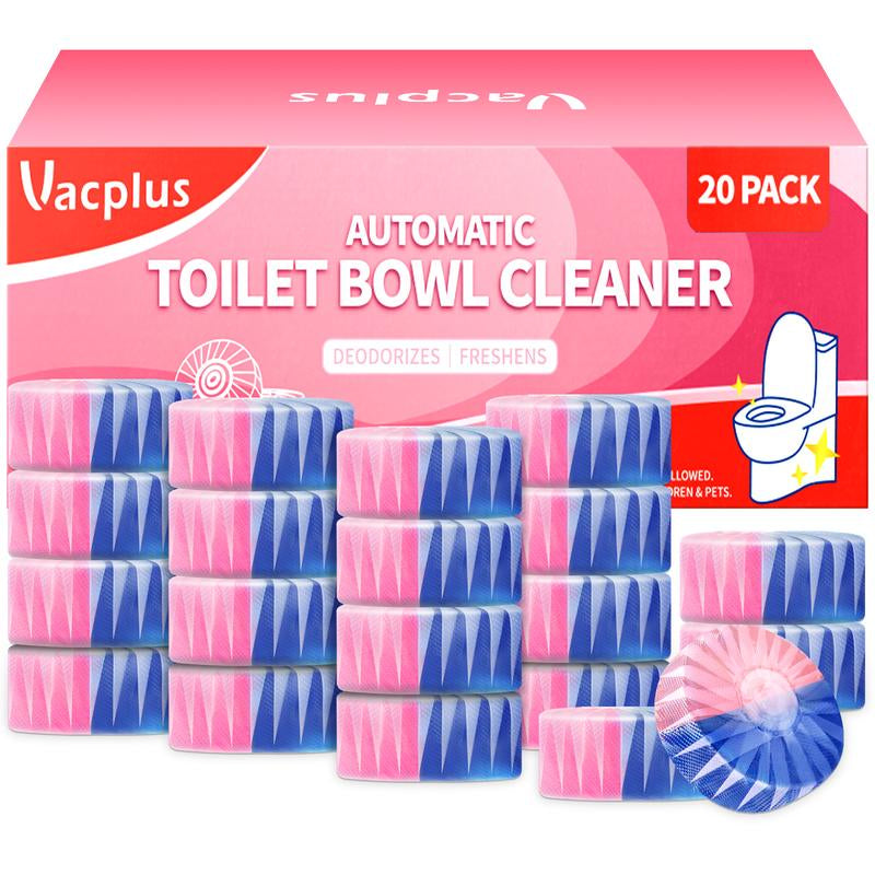 Vacplus Automatic Toilet Bowl Cleaner Tablets, Bathroom Toilet Tank Cleaner (12 -100PACK)