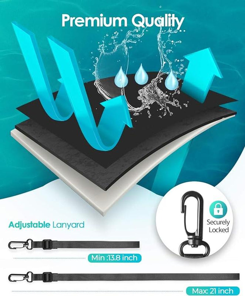 Waterproof Phone Pouch, Waterproof Phone Case for Iphone 15 14 13 12 Pro Max, IPX8 Cellphone Dry Bag Beach Cruise Ship Essentials 2Pack-8.3" Photo