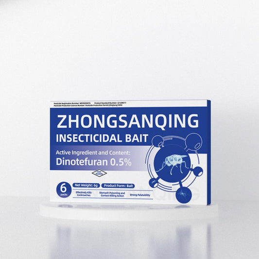 Zhongsanqing Insecticidal Bait - Small Size Roach Bait for Kitchen & Indoor Use with Dinetofuran 0.5% Active Ingredient No Magnets