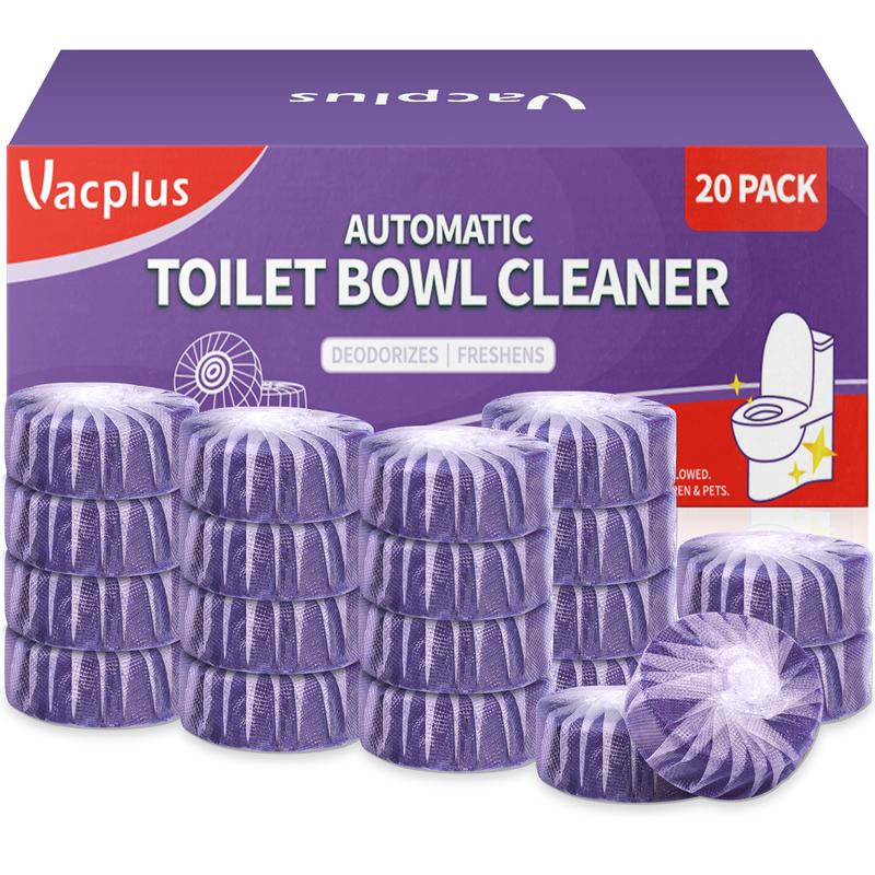 Vacplus Automatic Toilet Bowl Cleaner Tablets, Bathroom Toilet Tank Cleaner (12 -100PACK)