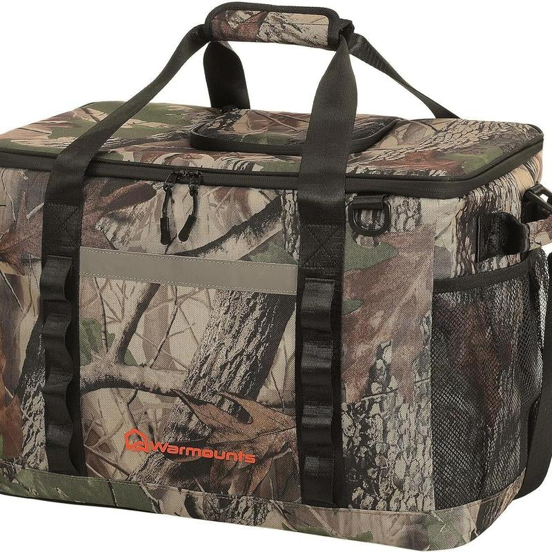 WARMOUNTS Soft Backpack Cooler Insulated Leakproof 36 Cans Collapsible Cooler Ice Chest Bag W/Insulating Cover&Leakproof PVC Bag, Lightweight, Cooler Backpack for Camping, Hiking, Picnic, Beach,Travel