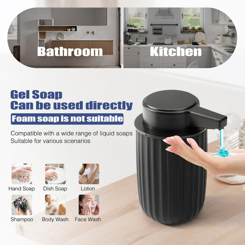 Blancel Automatic Soap Dispenser Touchless Auto Hand Dish Soap Dispenser Hands Free Electric Soap Dispenser Rechargeable for Kitchen Bathroom