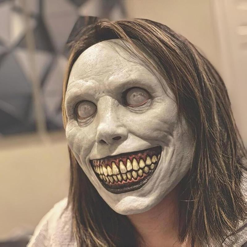 Scary Halloween Mask for Adults, Realistic and Durable Natural Latex Creepy Horror Mask for Cosplay