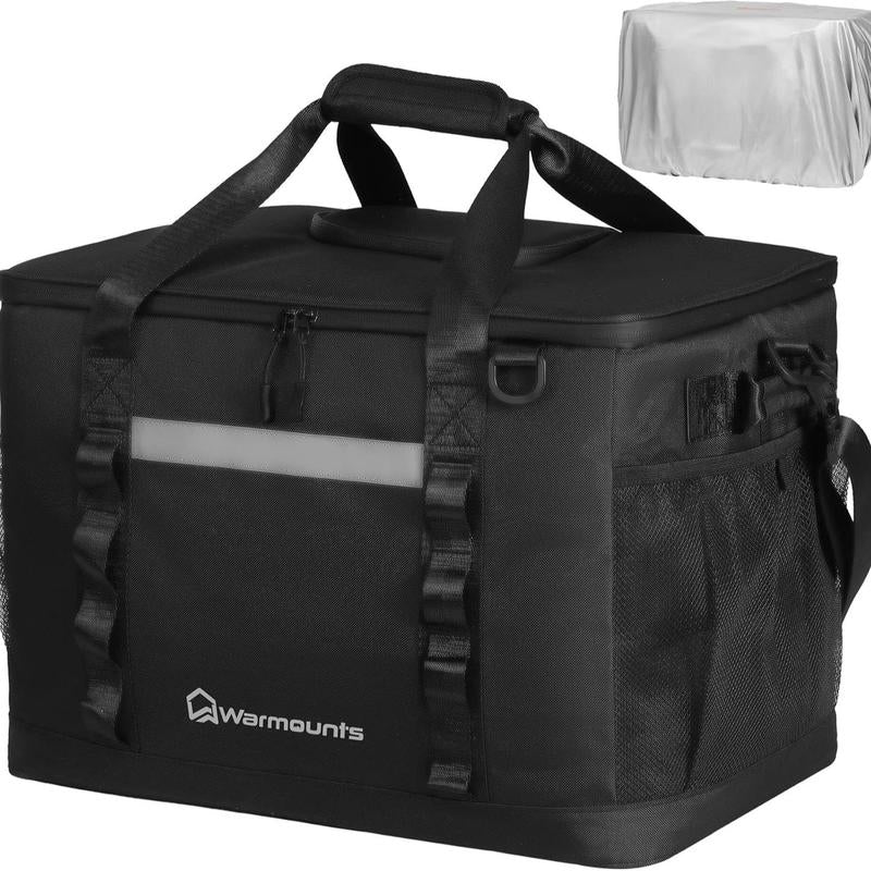 WARMOUNTS Soft Backpack Cooler Insulated Leakproof 36 Cans Collapsible Cooler Ice Chest Bag W/Insulating Cover&Leakproof PVC Bag, Lightweight, Cooler Backpack for Camping, Hiking, Picnic, Beach,Travel