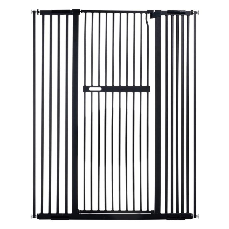 55.1" Extra Tall Pet Gate, 29.9-44.4" Wide Dog Gates for Doorways & Stairs, Metal Auto Close Cat Gate, Pressure Mounted Dog Gate, NO Tools Needed NO Drilling
