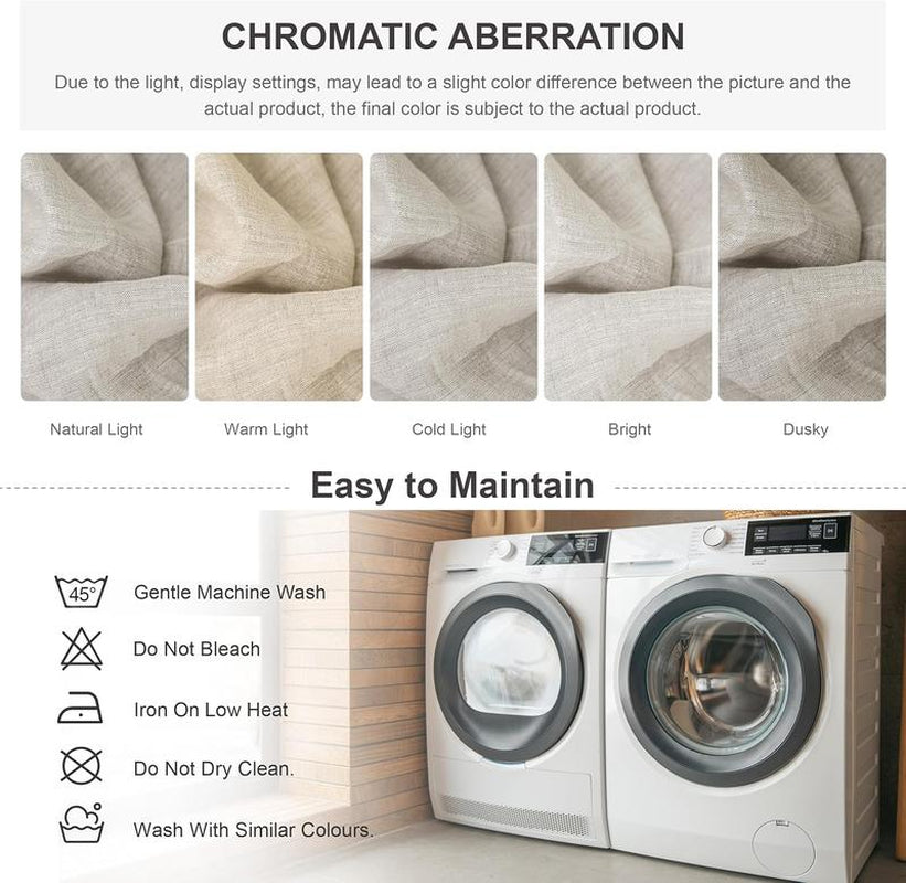 Simple&Opulence 100% Linen Sheets Set, Natural French Linen Bed Sheets, Breathable Soft Durable Bedding Set for All Season