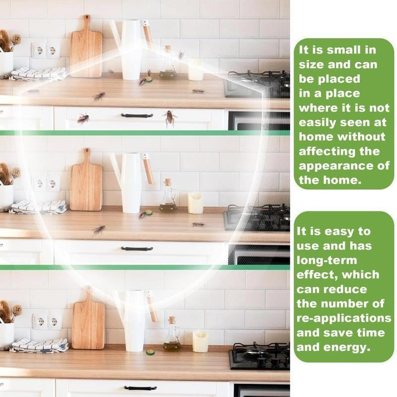 Moonspry Roach Repellent, Domestic Dormitory Kitchen Powerful Cleaning Cockroach Exterminator Cockroach Gel Bait Pest Control Kit Rodent Repellent Pouches for Indoor & Outdoor Multi-Surface Microfiber Floor Mop Roach Killer Indoor Infestation