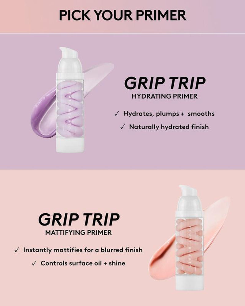 Fenty Beauty Prime + Set Essentials: Grip Trip Primer and Invisimatte Instant Setting + Blotting Powder