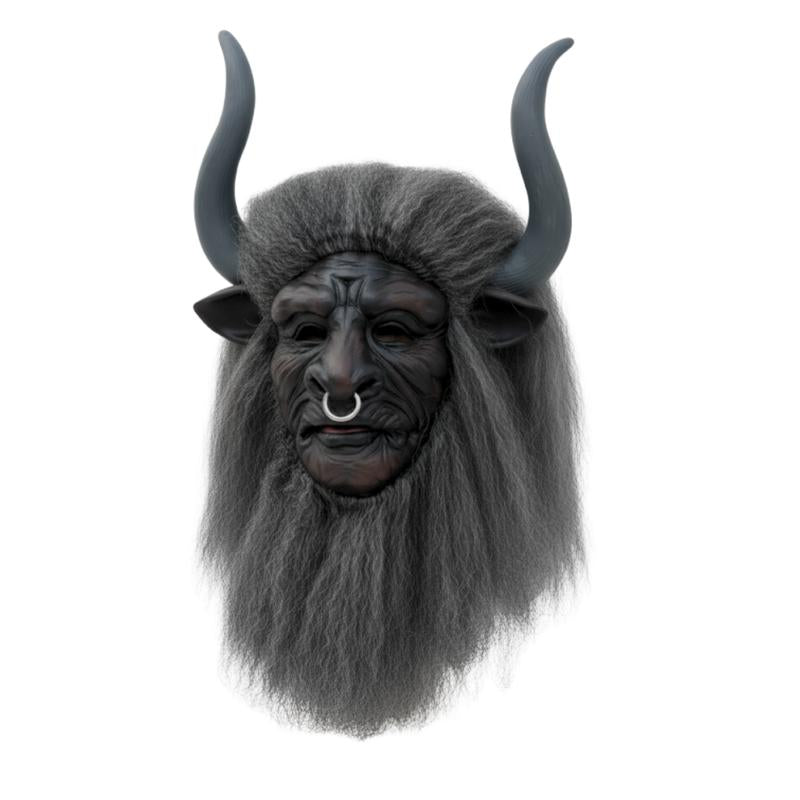 Realistic Halloween Horror Moving Mouth Mask – Full Head Scary Latex Mask for Adults | Costume Party Prop & Haunted House Decor Cosplay Ghostface