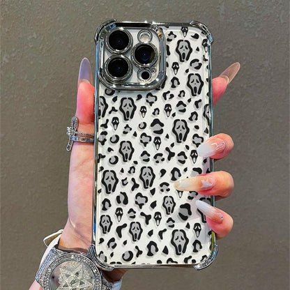 Scream Mask Mobile Phone Case, Designed with Spooky Faces and Wild Patterns, Suitable for Iphone 16, 15, 14, 13, 12 and 11 Pro Models, Made of TPU Material, and Provides Shockproof Protection. Perfect for Family, Friends, Children, Birthdays,Boyfriends, G