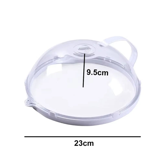 Microwave Food Splash Proof Cover Plate Transparent Cover with Handle Household Oven Heating Cover Cooking Utensils Accessories
