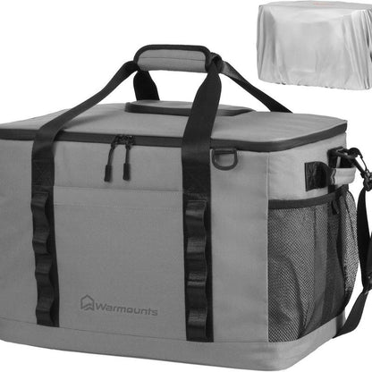 WARMOUNTS Soft Backpack Cooler Insulated Leakproof 36 Cans Collapsible Cooler Ice Chest Bag W/Insulating Cover&Leakproof PVC Bag, Lightweight, Cooler Backpack for Camping, Hiking, Picnic, Beach,Travel