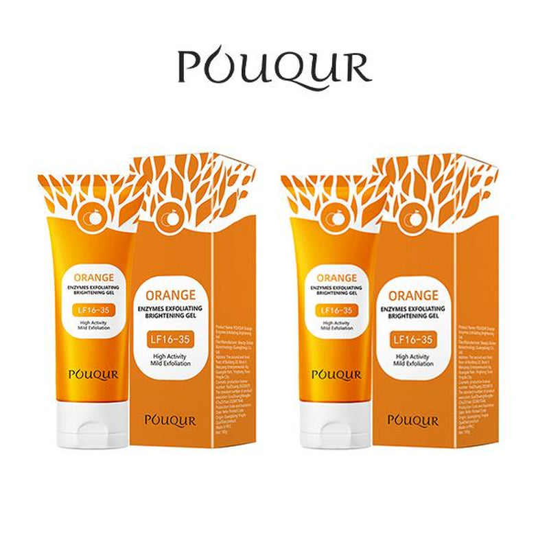 Vitamin C Orange Exfoliating Gel Gel Deeply Cleans Facial Skin,Brightening Facial Exfoliator, Dead Skin Remover