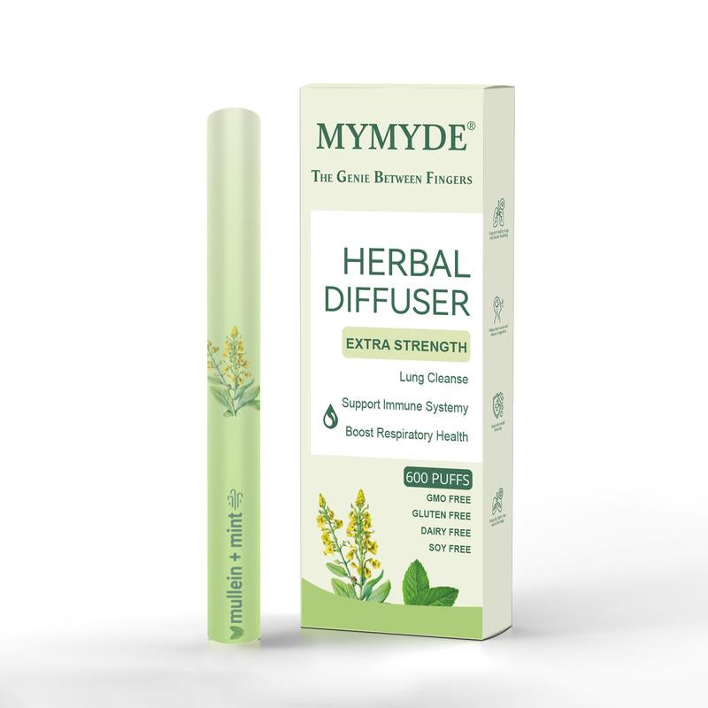 MYMYDE Thyme and Mint Extracts for Lung Detoxification and Oral Air Freshening, Herbal Diffusion Pen Relaxation Stick Solution