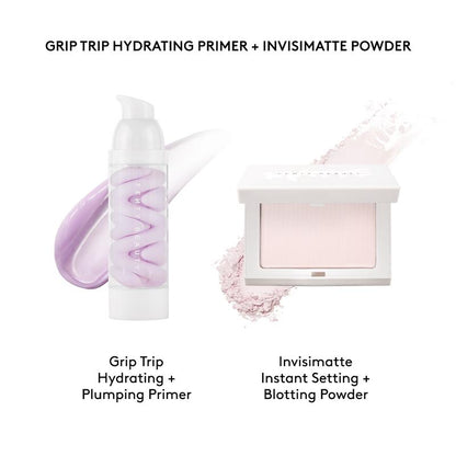 Fenty Beauty Prime + Set Essentials: Grip Trip Primer and Invisimatte Instant Setting + Blotting Powder