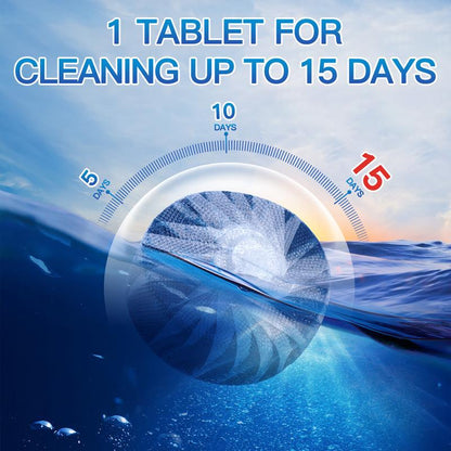 Vacplus Automatic Toilet Bowl Cleaner Tablets, Bathroom Toilet Tank Cleaner (12 -100PACK)