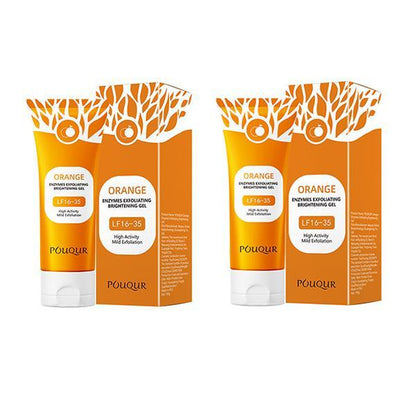 Vitamin C Orange Exfoliating Gel Gel Deeply Cleans Facial Skin,Brightening Facial Exfoliator, Dead Skin Remover