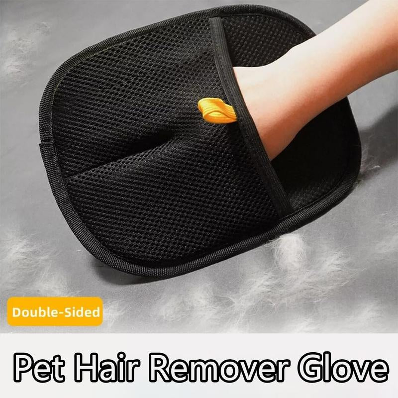 [Use Horizontally] Pet Hair Remover Glove, Electrostatic Removal Gloves for Pet Hair, Pet Hair Remover Gloves for Dog & Cat, Reusable Pet Hair Remover Glove for Carpet, Couch, Clothing, Furniture