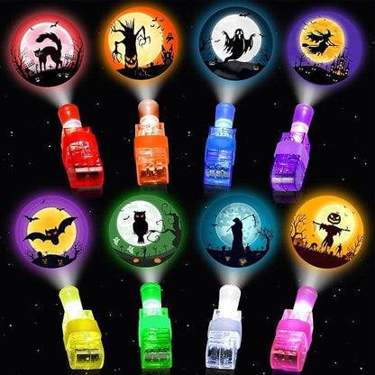 36 PCS Halloween LED Finger Lights, Halloween Party Favors for Kids LED Light up Toys Classroom Rewards Gifts, Halloween Treats Goody Bag Filler