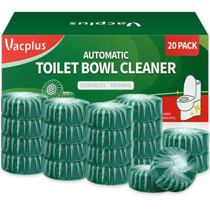 Vacplus Automatic Toilet Bowl Cleaner Tablets, Bathroom Toilet Tank Cleaner (12 -100PACK)