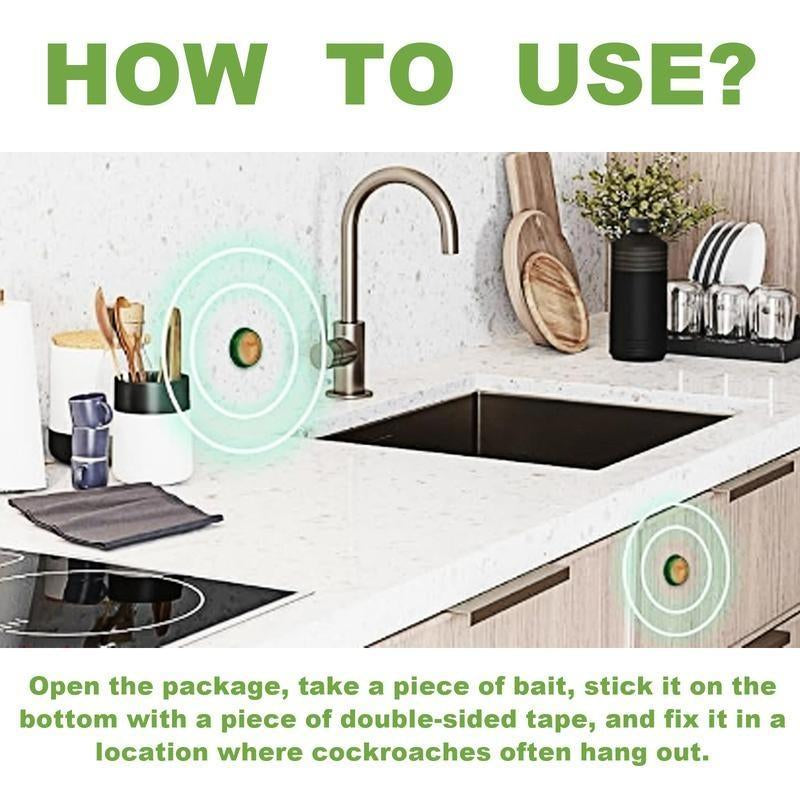 Moonspry Roach Repellent, Domestic Dormitory Kitchen Powerful Cleaning Cockroach Exterminator Cockroach Gel Bait Pest Control Kit Rodent Repellent Pouches for Indoor & Outdoor Multi-Surface Microfiber Floor Mop Roach Killer Indoor Infestation