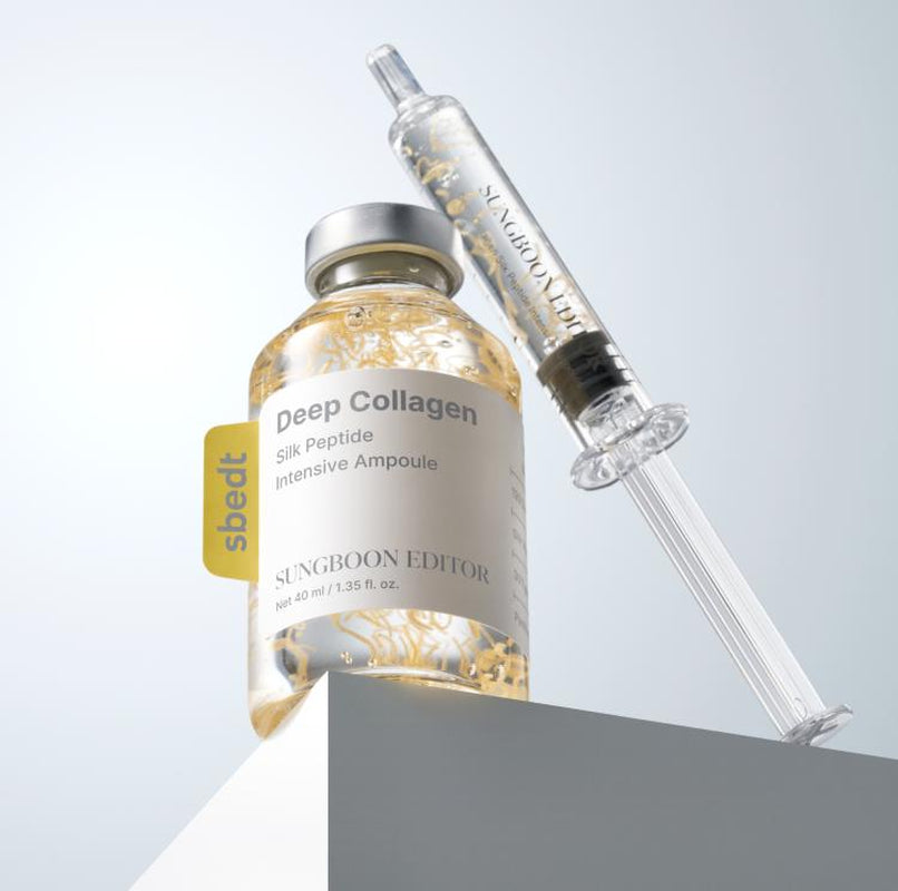 [SUNGBOON EDITOR Official] Silk Peptide Intensive Ampoule | Face-Lift at Home with Peptides & Ultra Collagen | Smooth, Plumping, Anti-Aging Serum