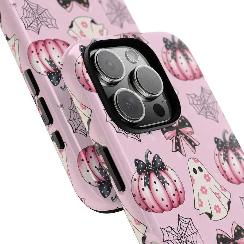 Spooky Coquette Iphone Case, Halloween Samsung Phone Case, Ghost Phone Case, Halloween Lover Gift, Coquette Case for Iphone, Bow Phone Case