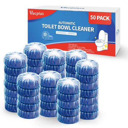 Vacplus Automatic Toilet Bowl Cleaner Tablets, Bathroom Toilet Tank Cleaner (12 -100PACK)