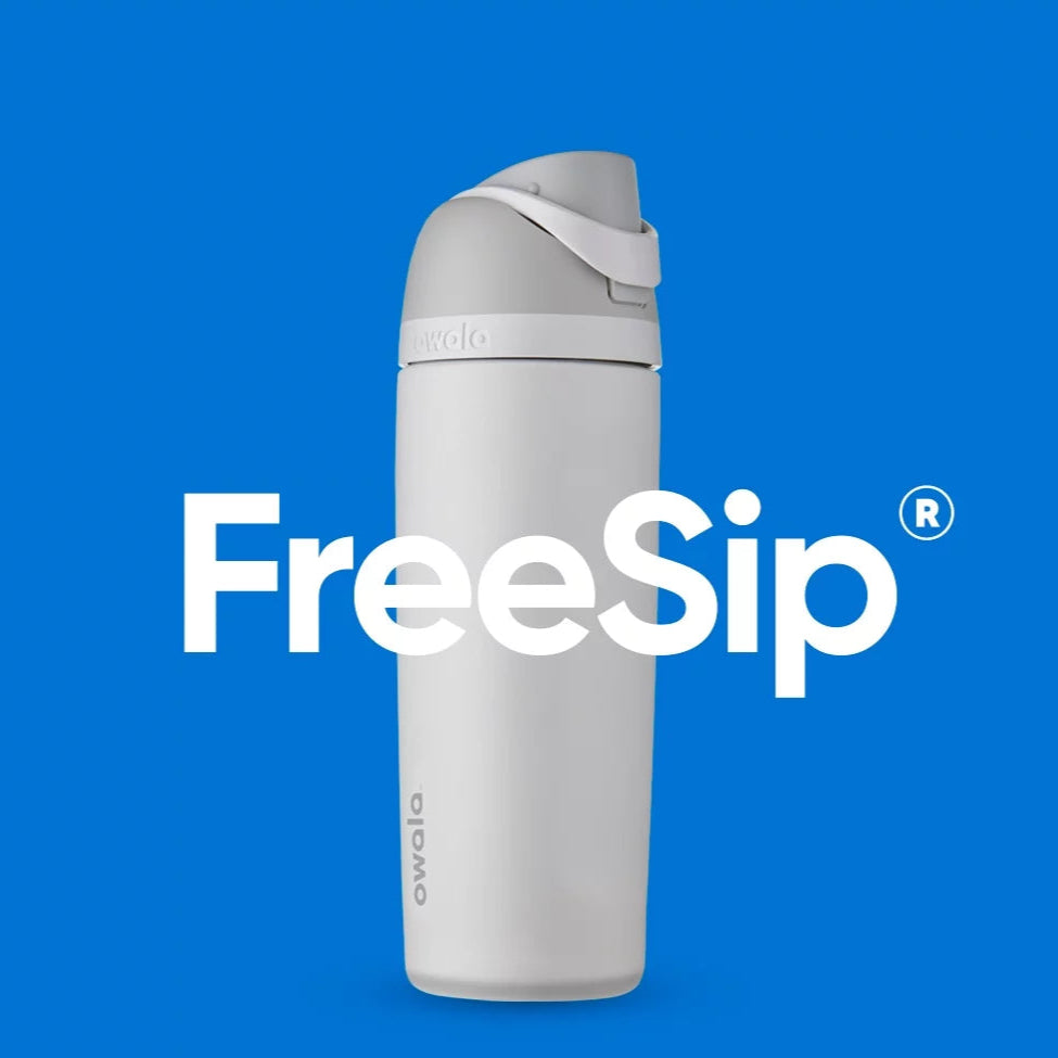 Freesip Water Bottle Stainless Steel 24Oz, Black