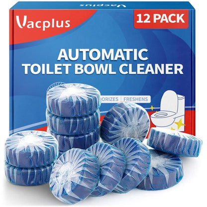 Vacplus Automatic Toilet Bowl Cleaner Tablets, Bathroom Toilet Tank Cleaner (12 -100PACK)